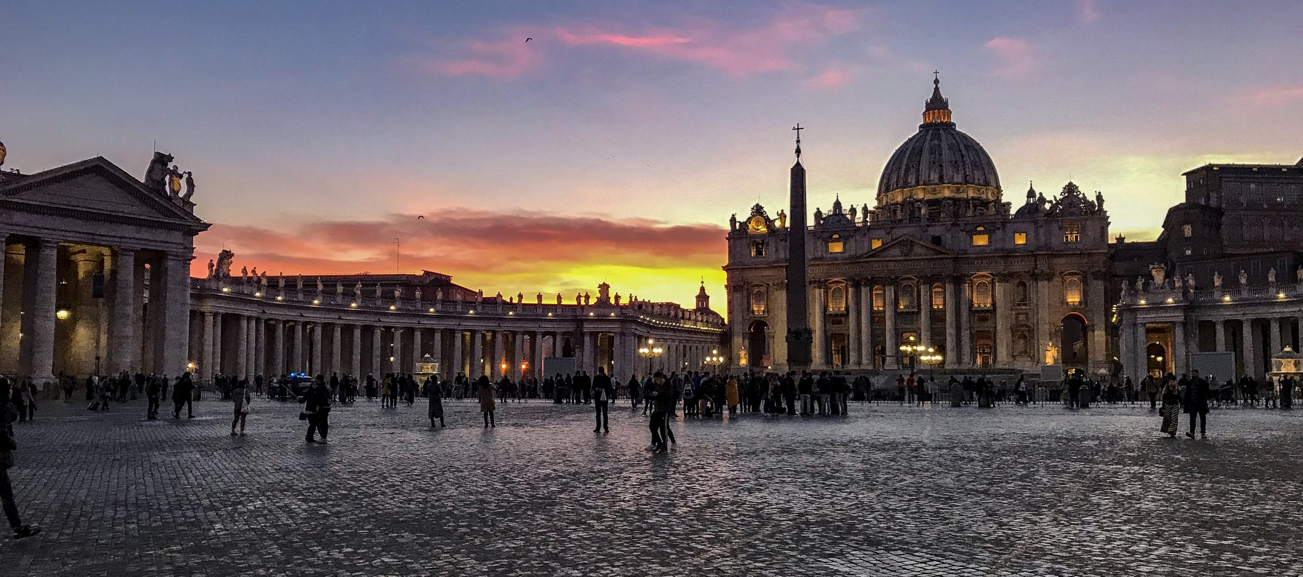 rome coucher de soleil