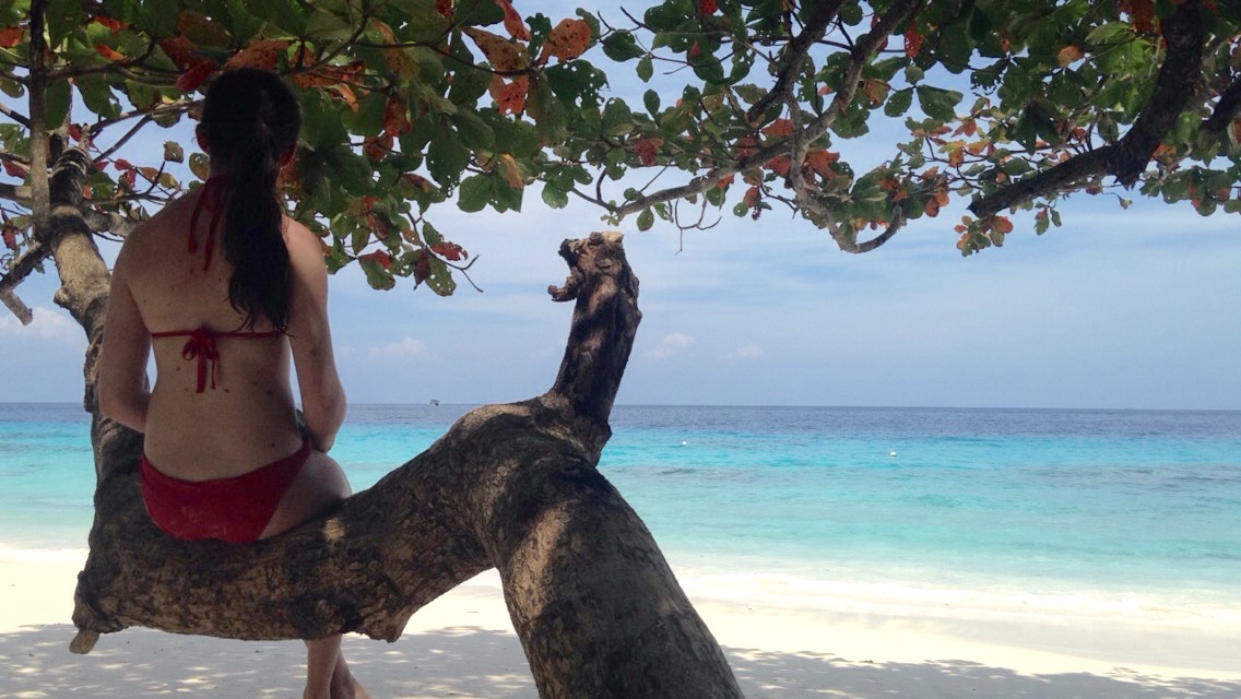 sur la plage des iles similan