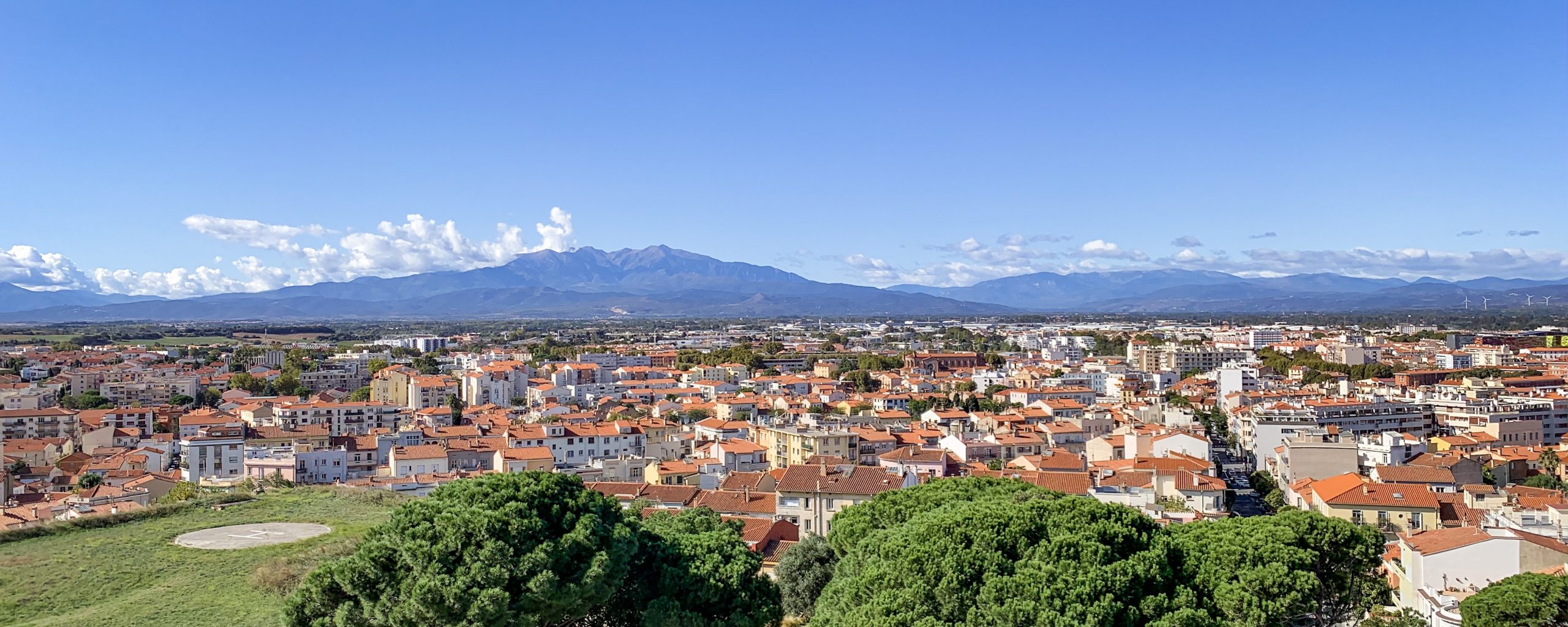 panorama sur la ville de perpignan