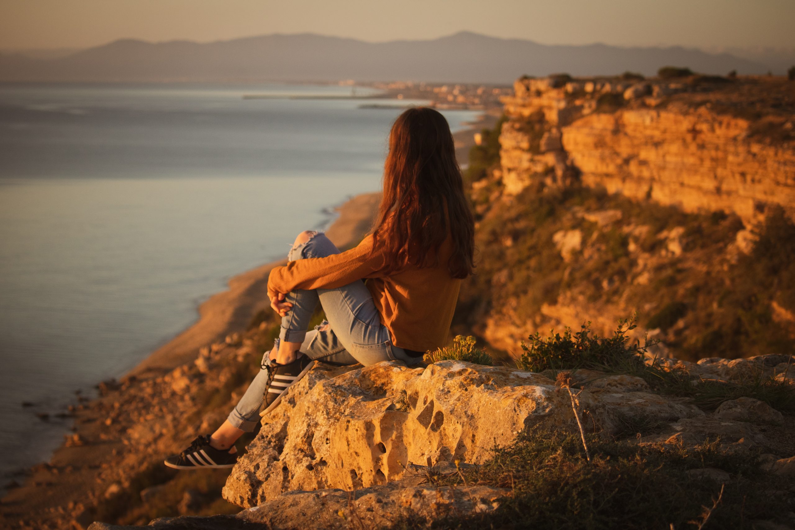 lever de soleil a la falaise de Leucate