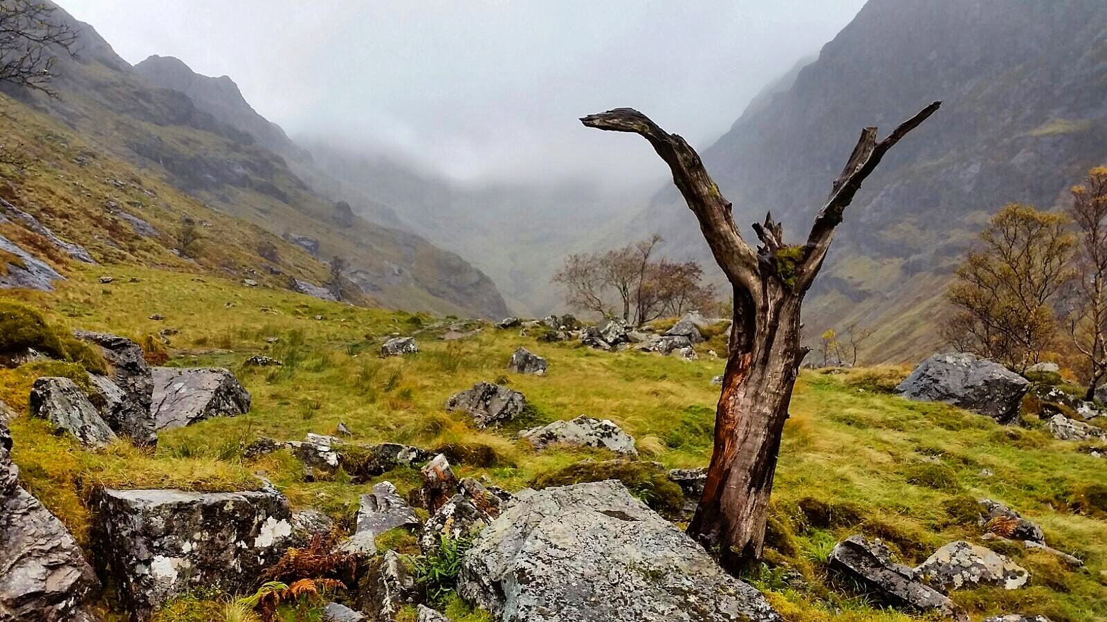 La vallée perdue de Glen coe