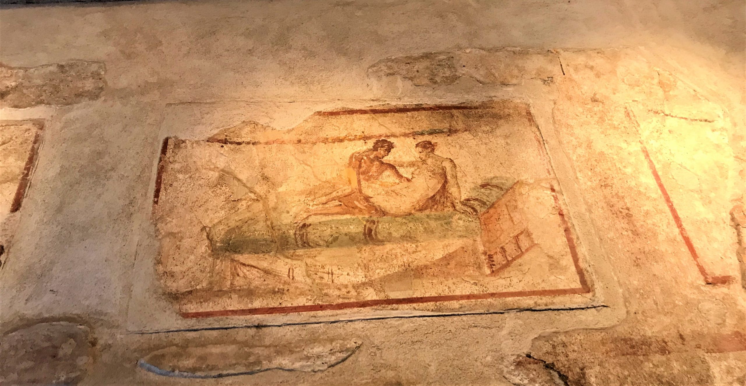 Pompéi peinture du lupanar