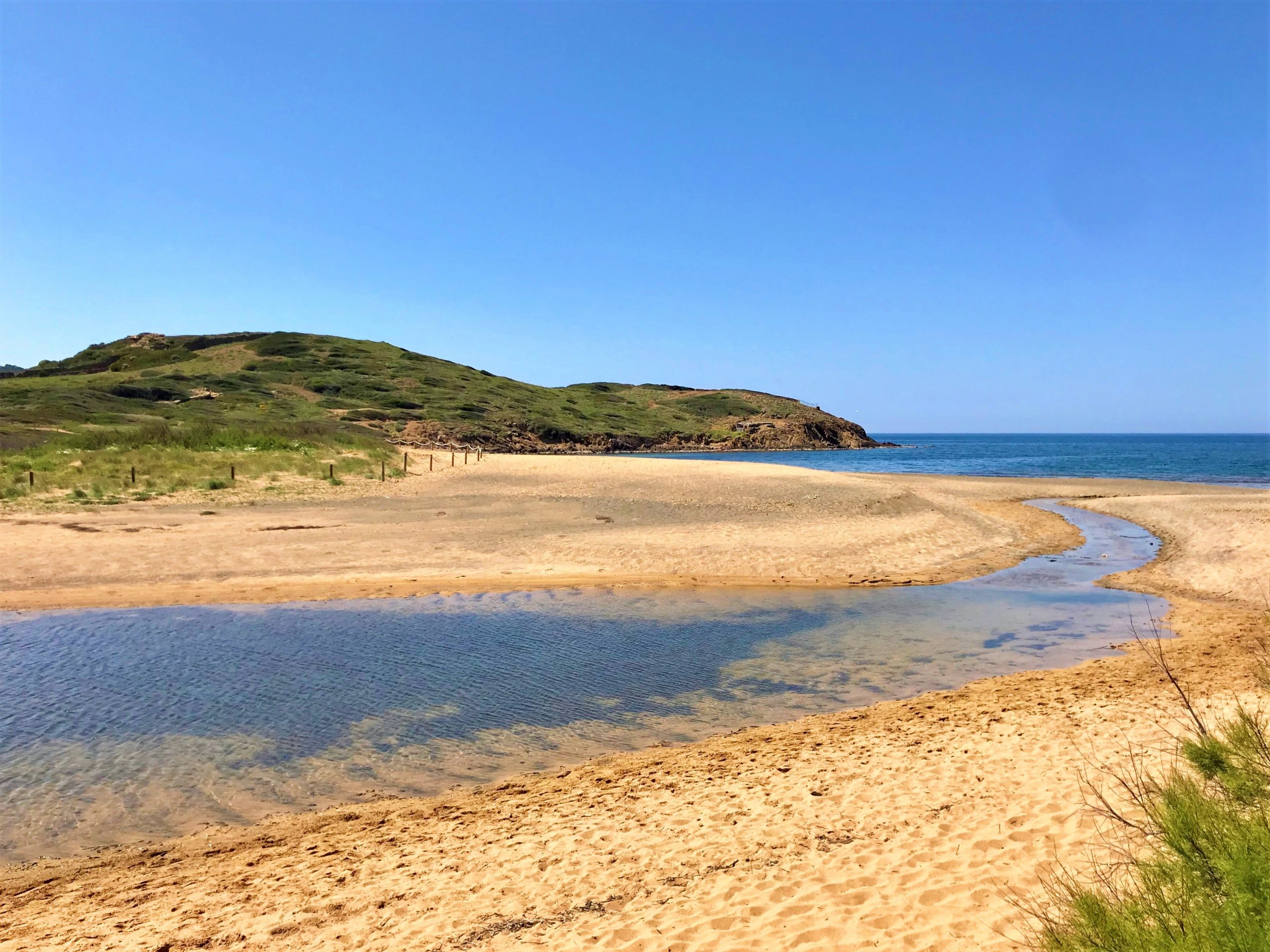 Plage de Binimel-là à Minorque