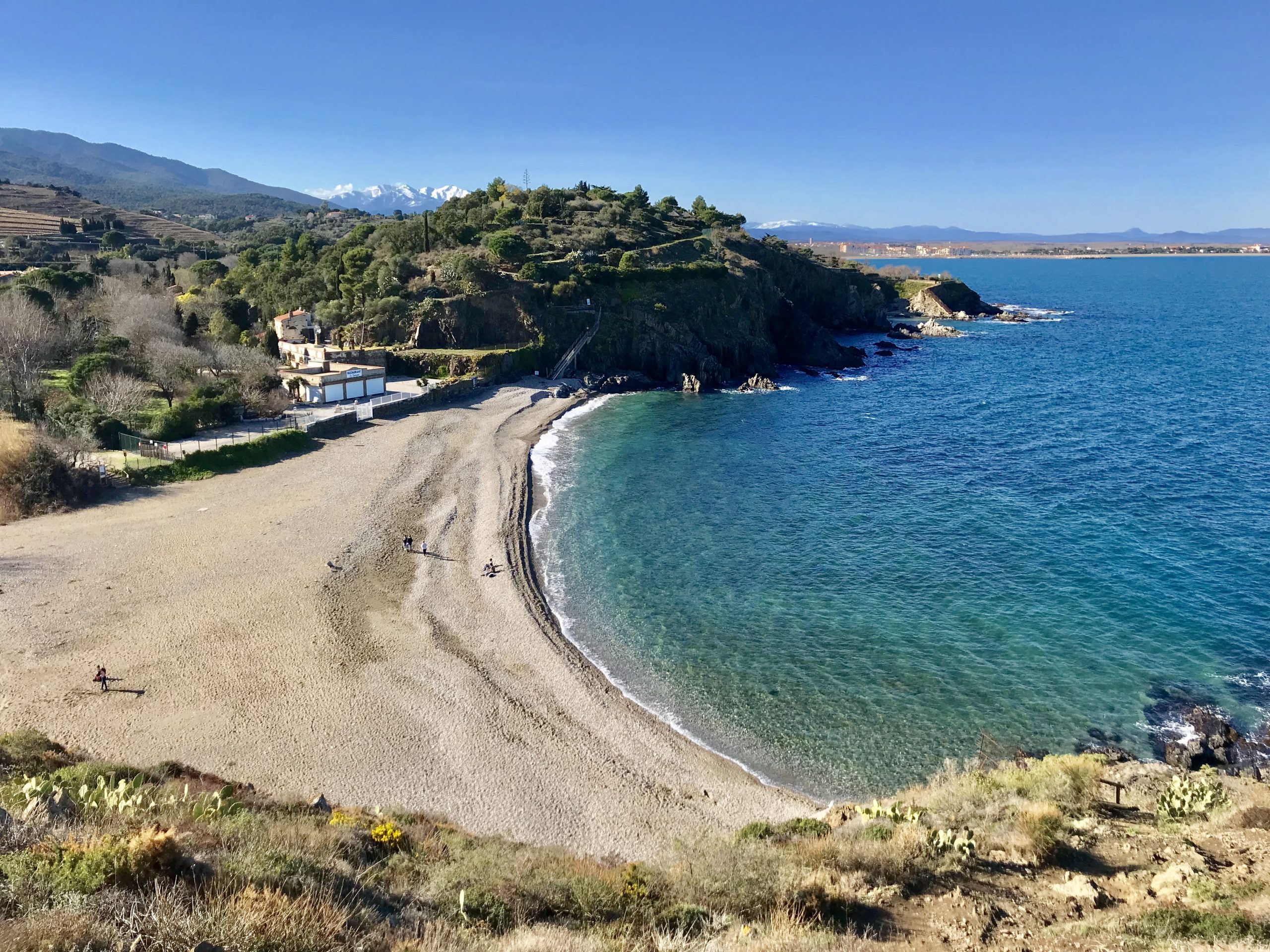 Sentier du littoral sur la côté vermeille