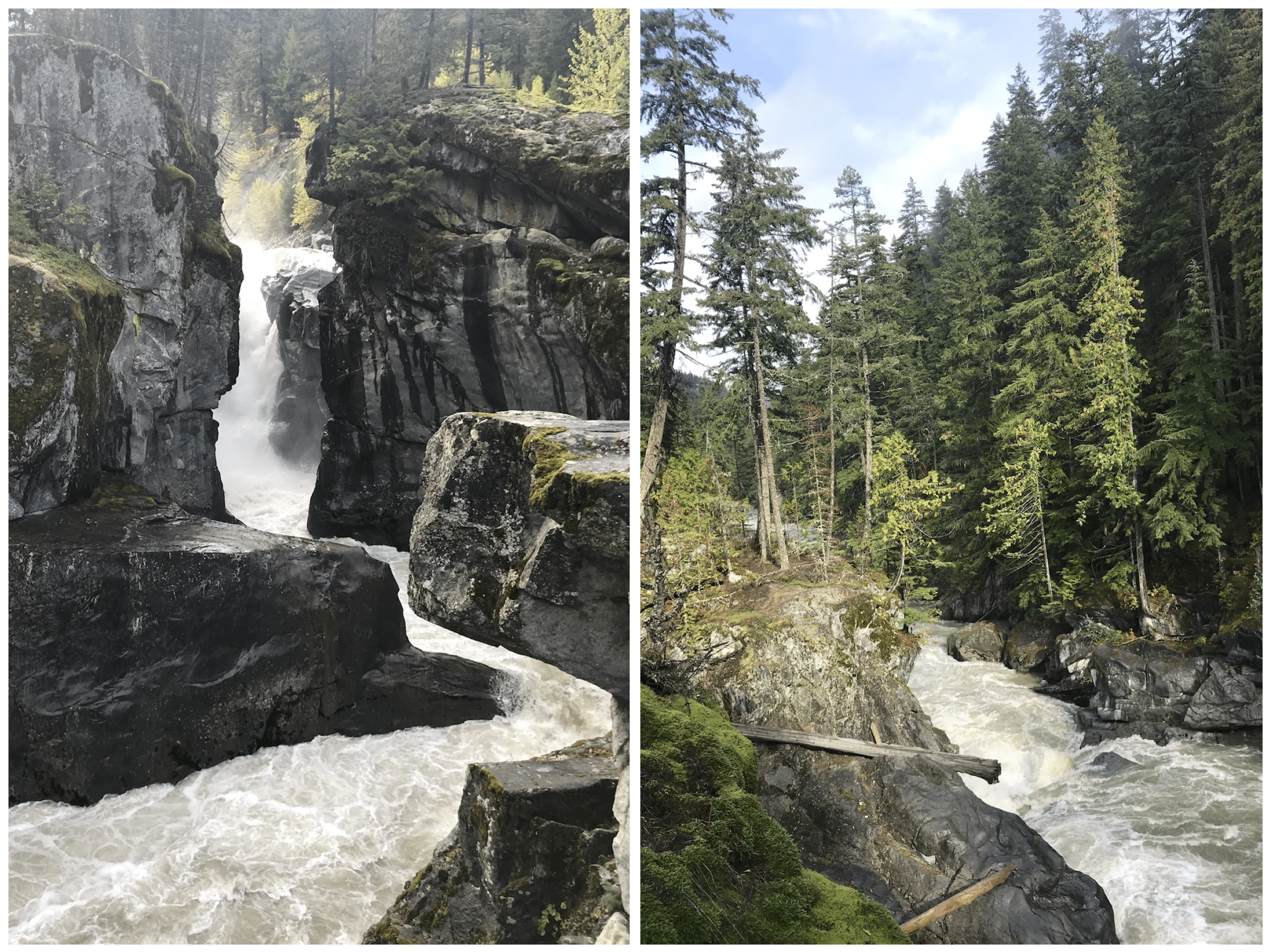 nairn falls road trip Ouest canadien et les USA