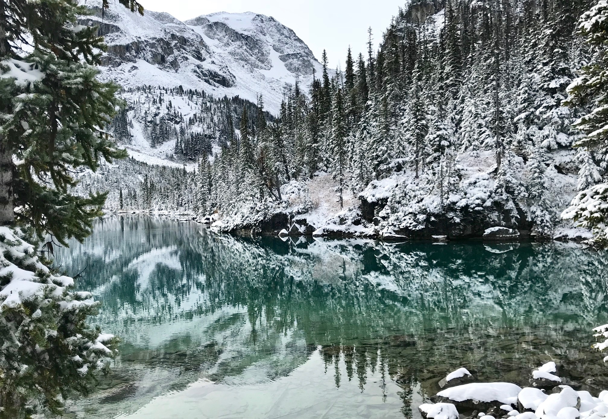 joffre lakes randonnée sous la neige