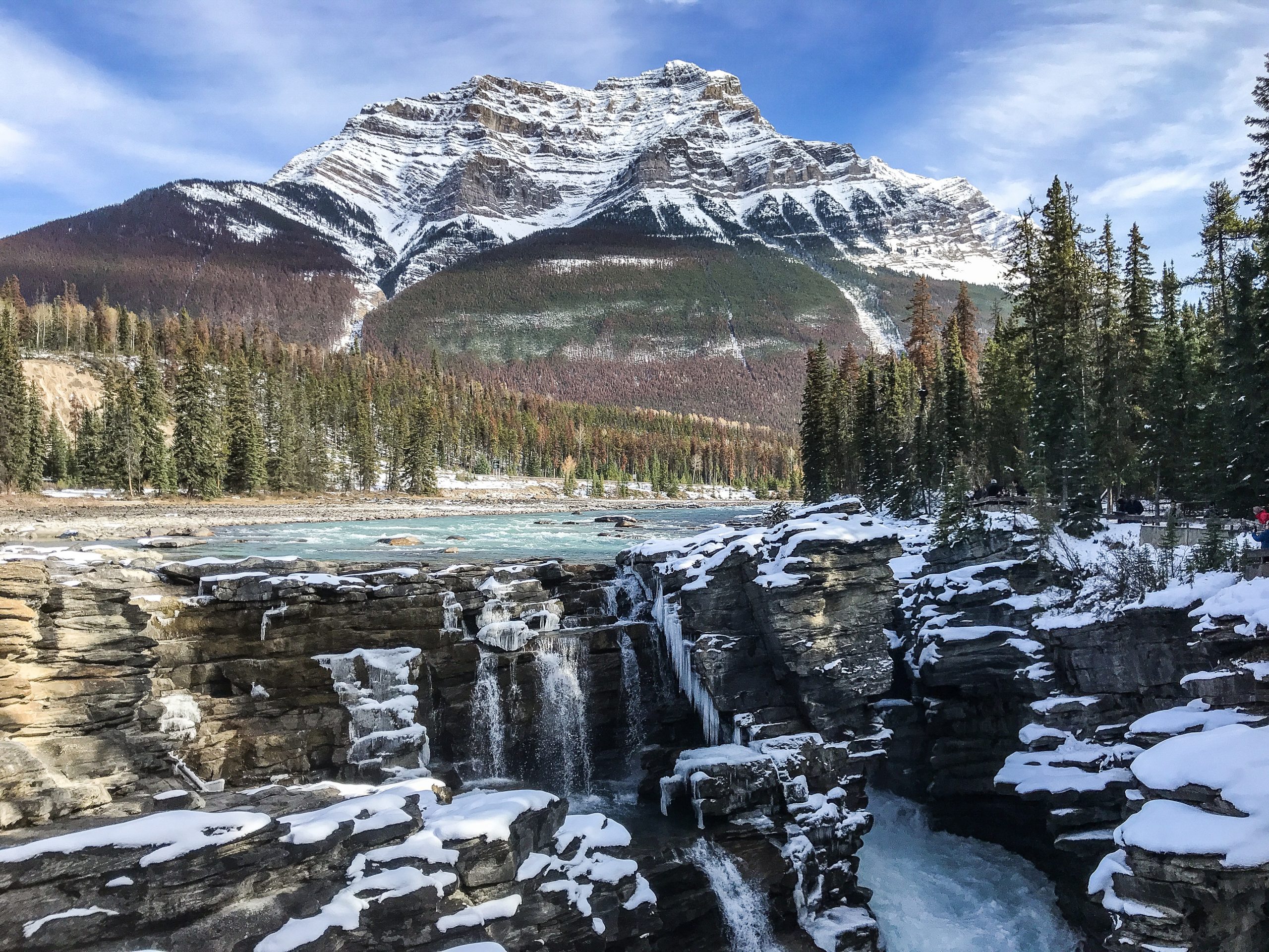 les chutes athabasca promenade des glaciers