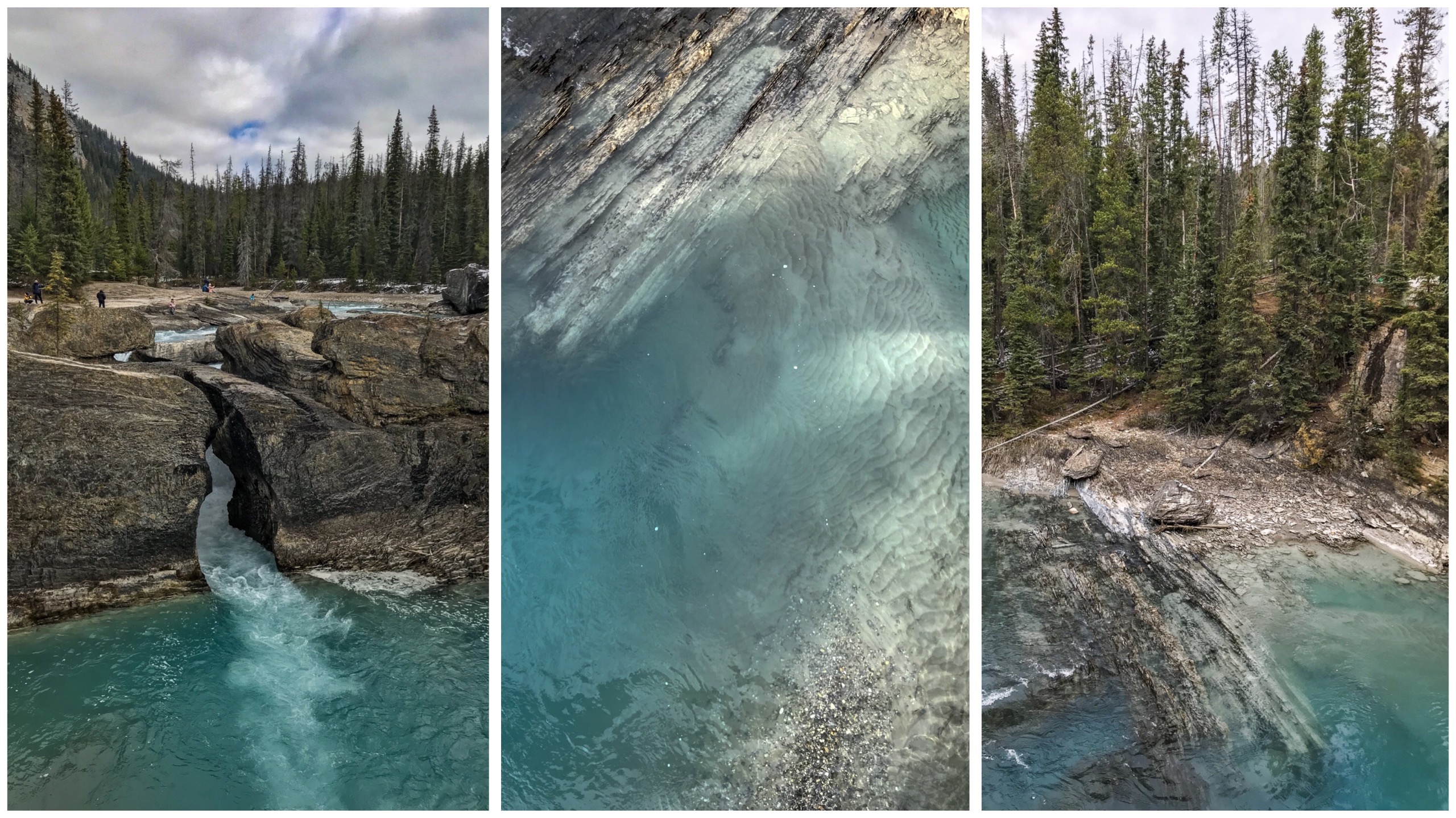 Le natural bridge rocheuses canadiennes