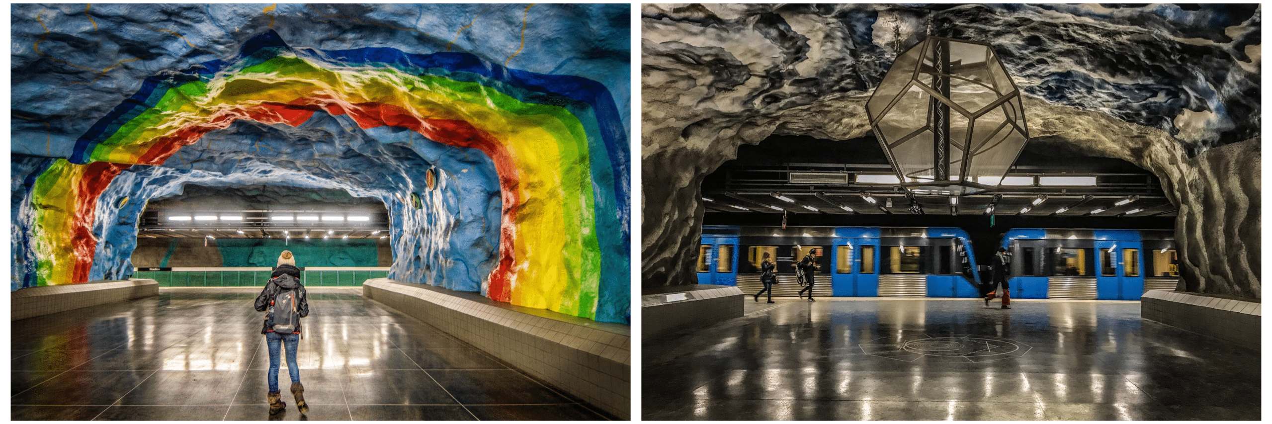 métro stockholm oeuvres d'art
