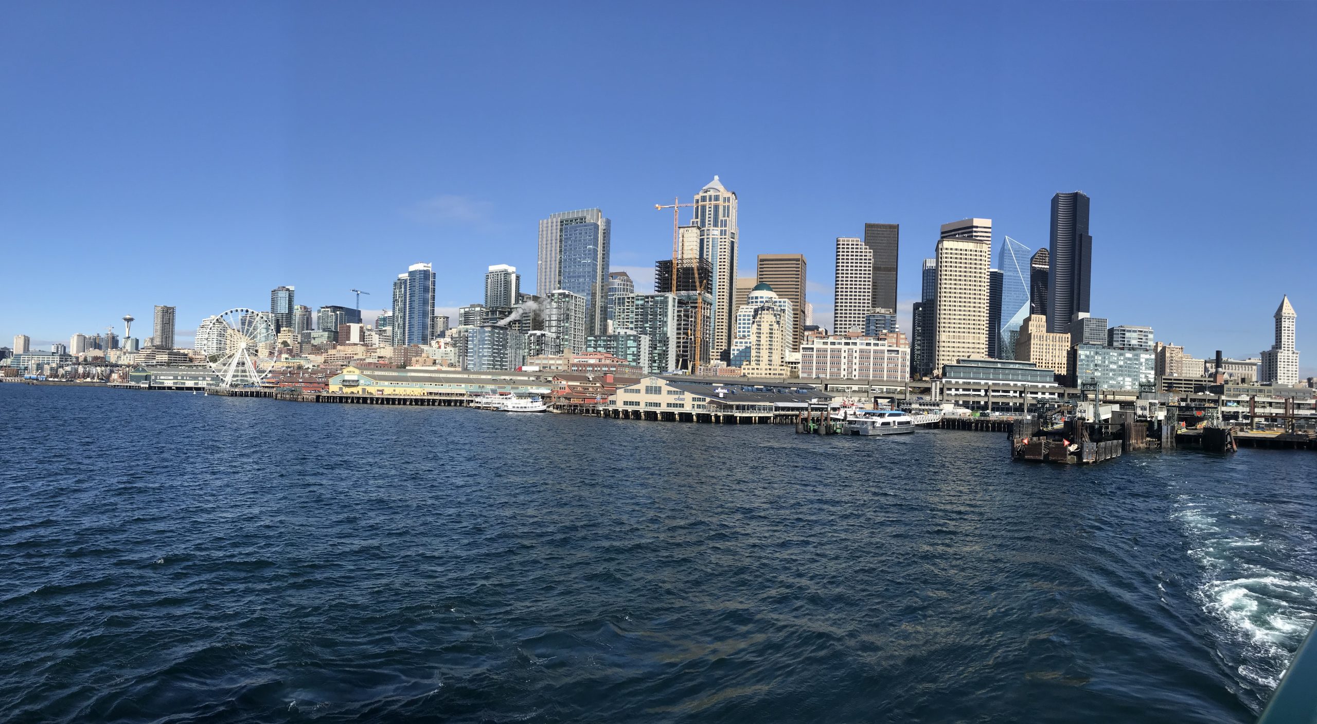 Seattle depuis le Ferry pour Bainbridge Island