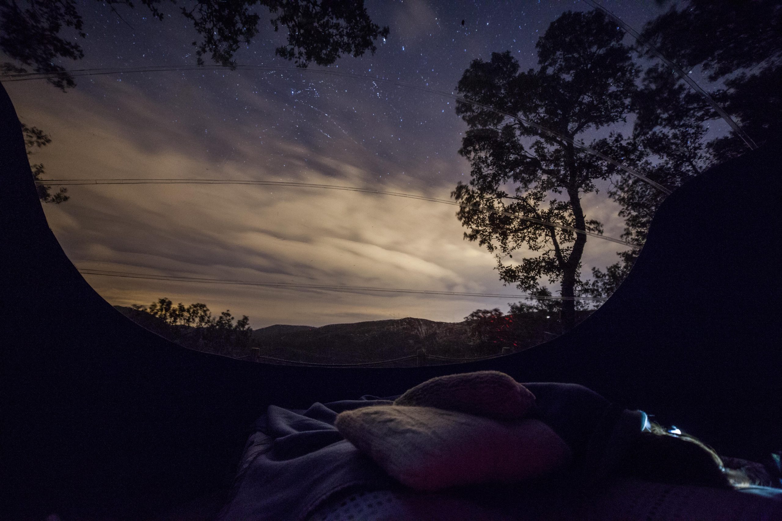 au mas sabé nuit dans une bulle pyrénées-orientales