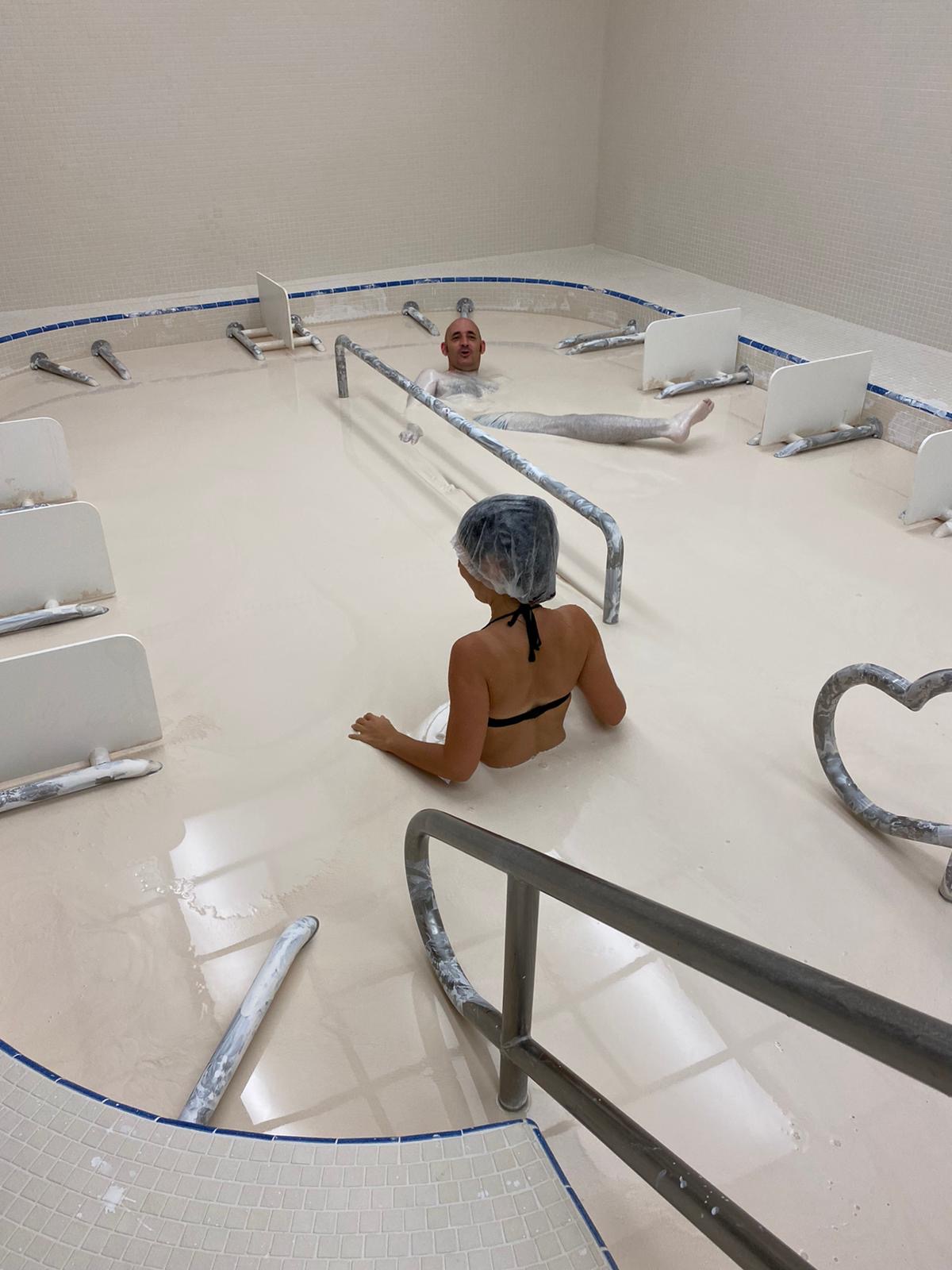 bain de kaolin argile blanche thermes romains amelie les bains