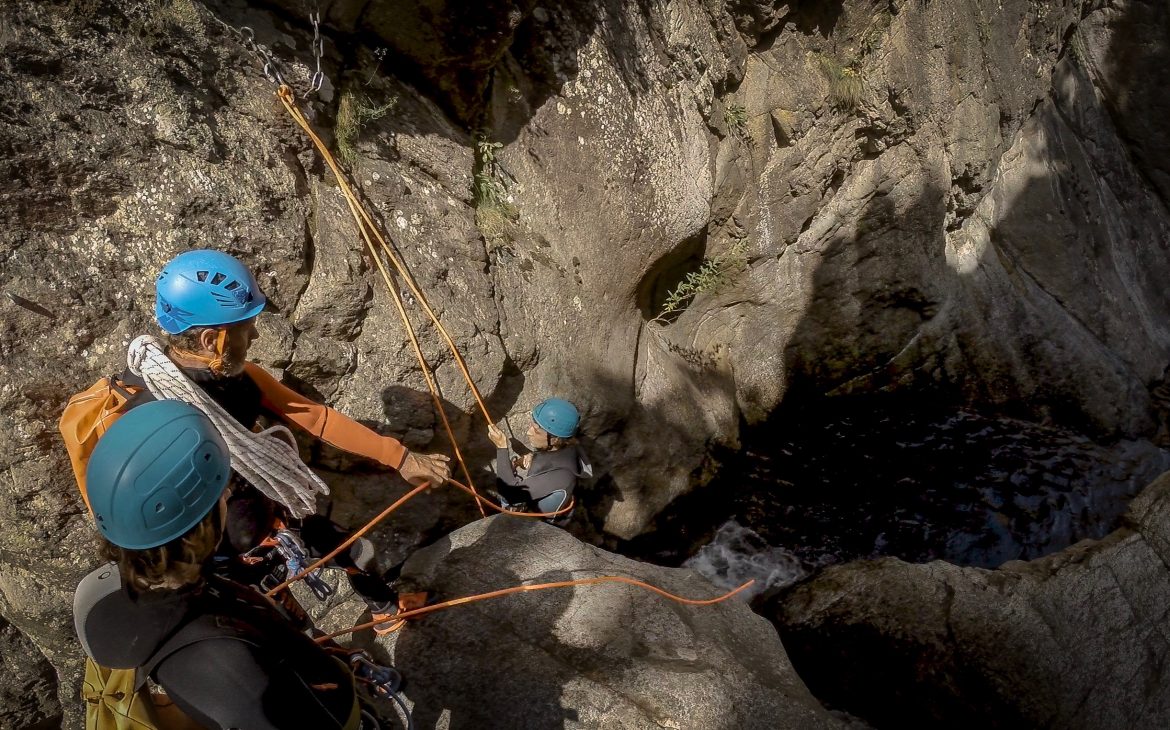 canyoning en Pyrénées orientales avec extreme ctp