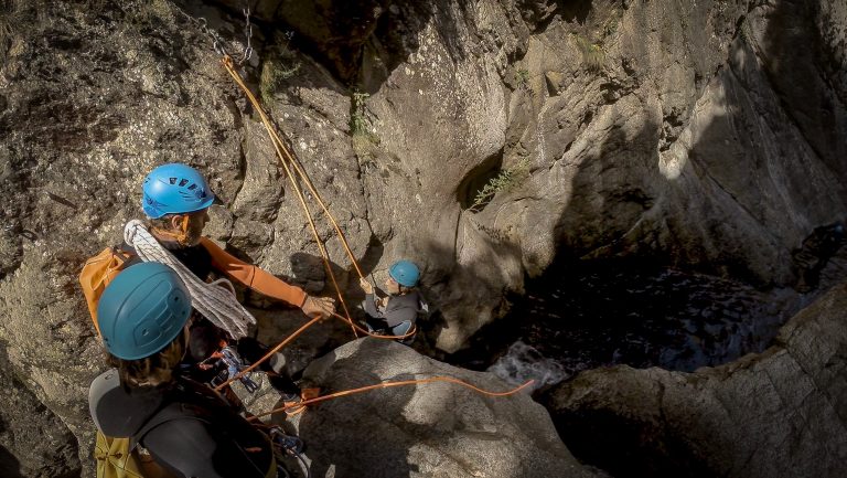 canyoning en Pyrénées orientales avec extreme ctp