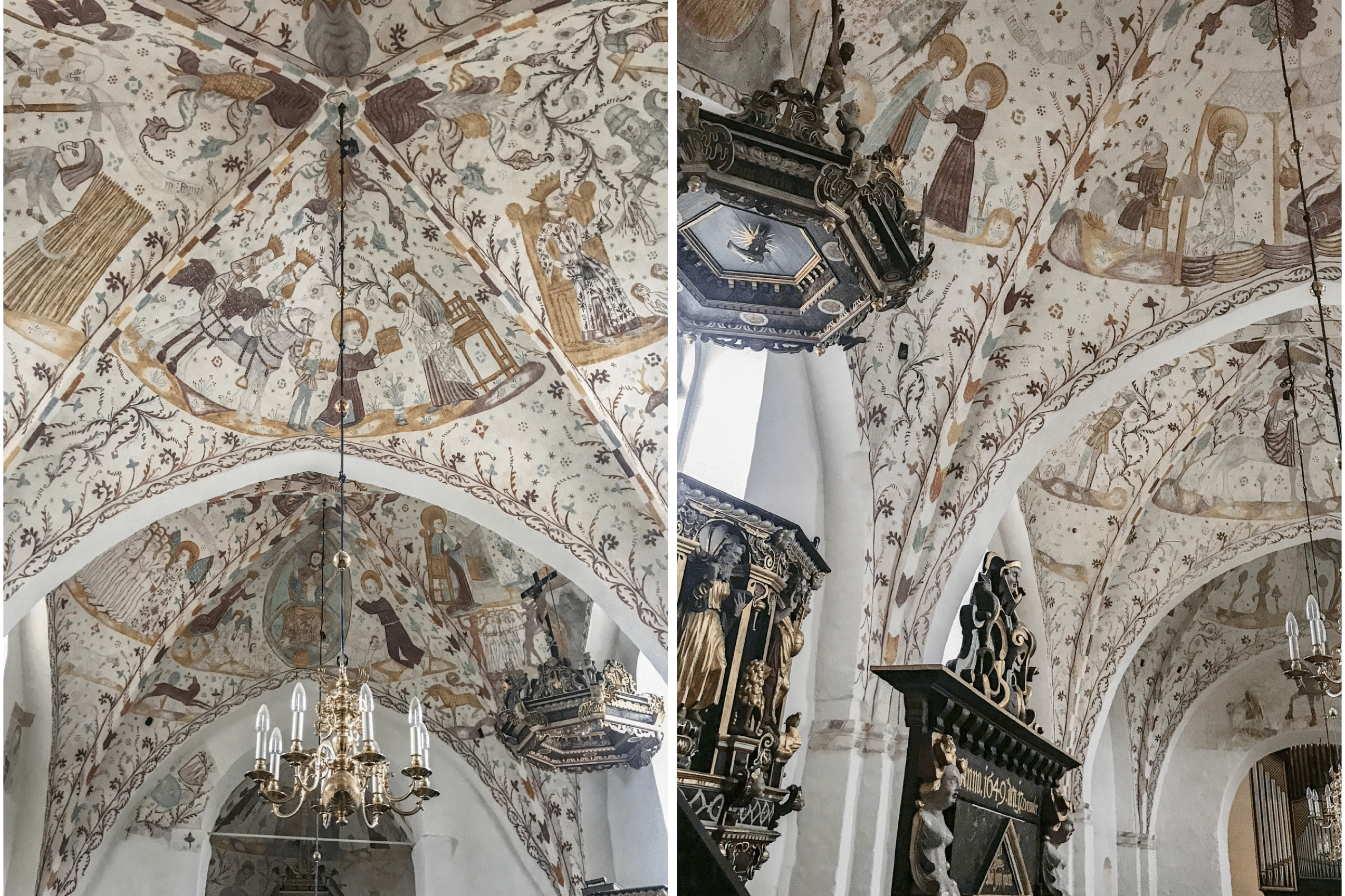 L'église Fanefjord danemark ile de mon