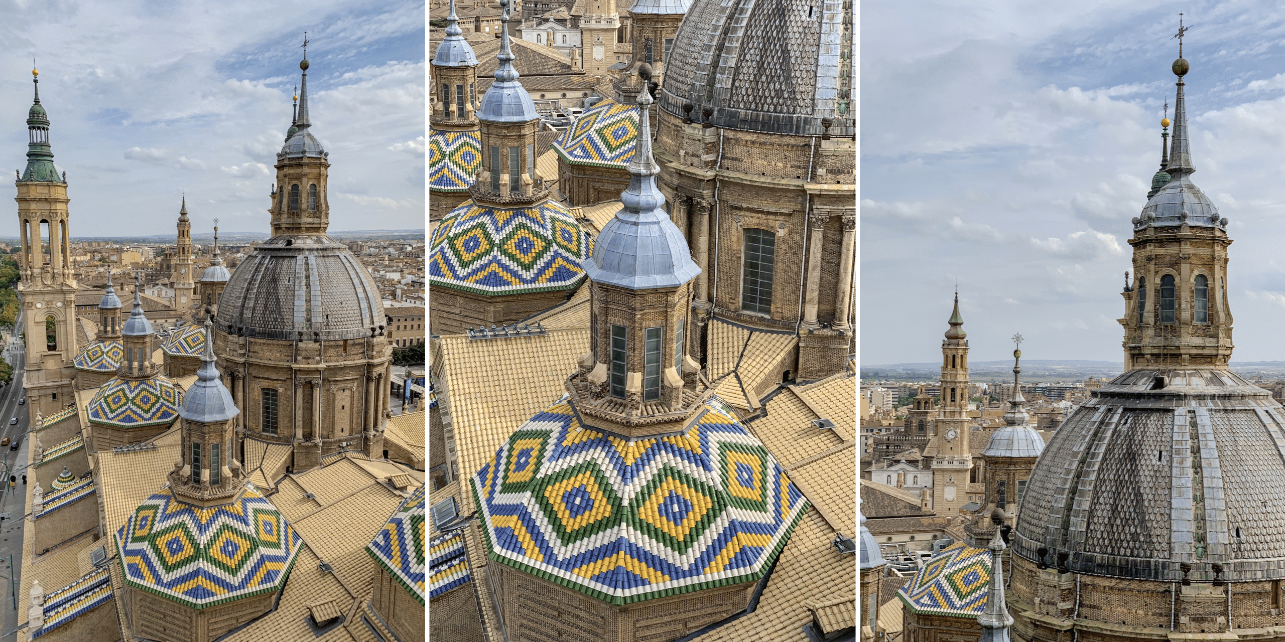 point de vue depuis la basilique del pilar