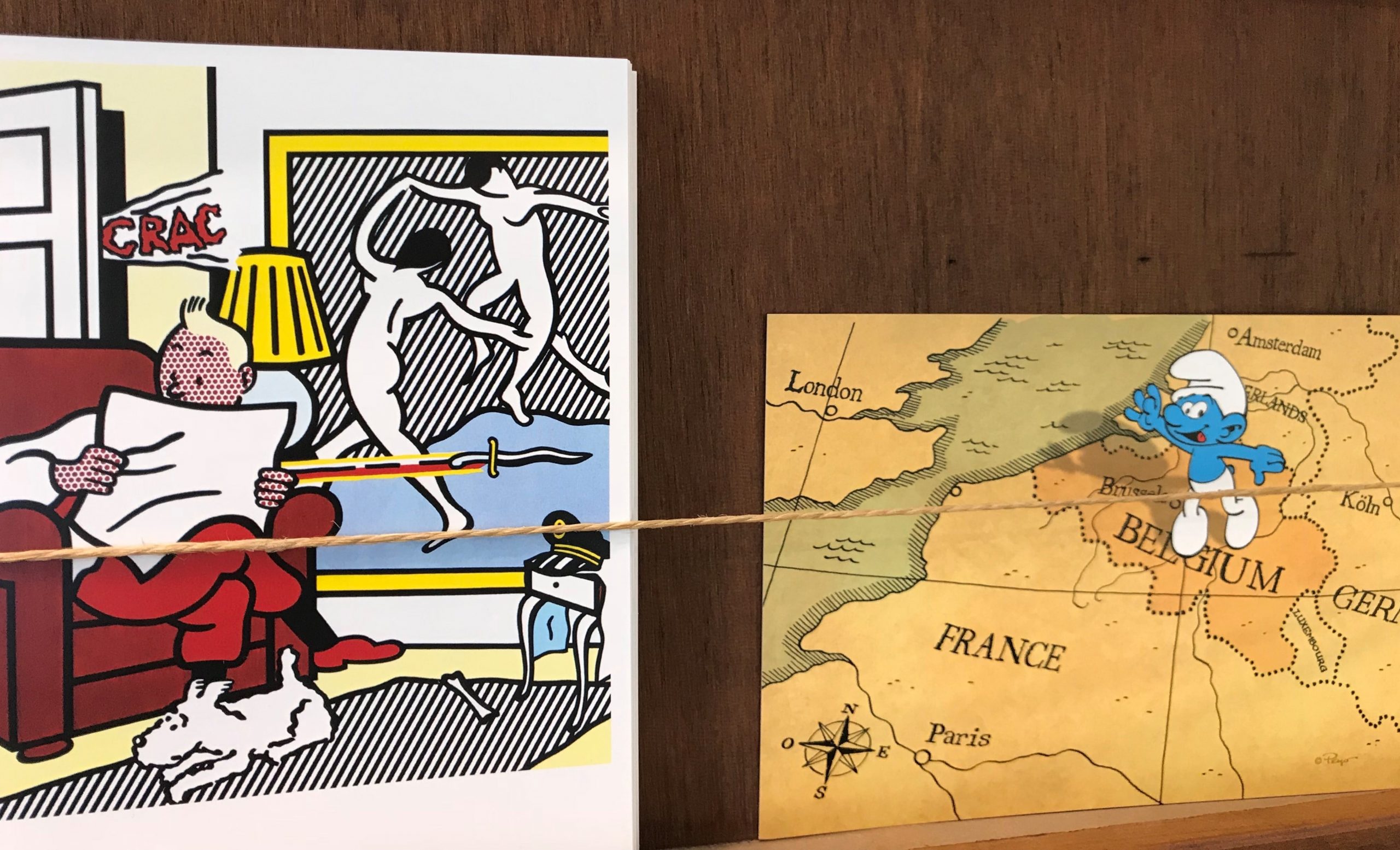 Quand Tintin et le Schtroumpf se retrouvent à Gand