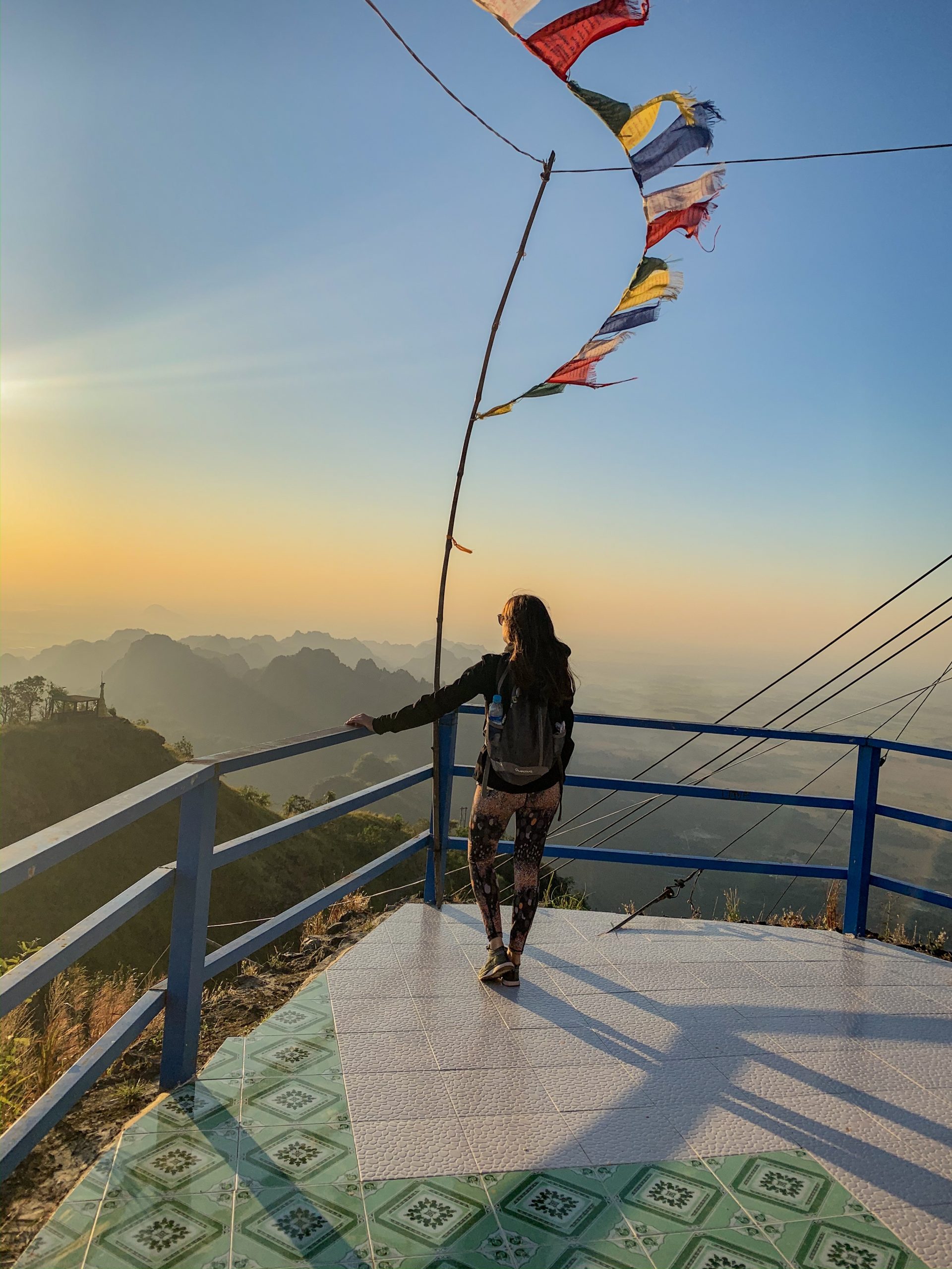lever de soleil au Mont Shwedagon