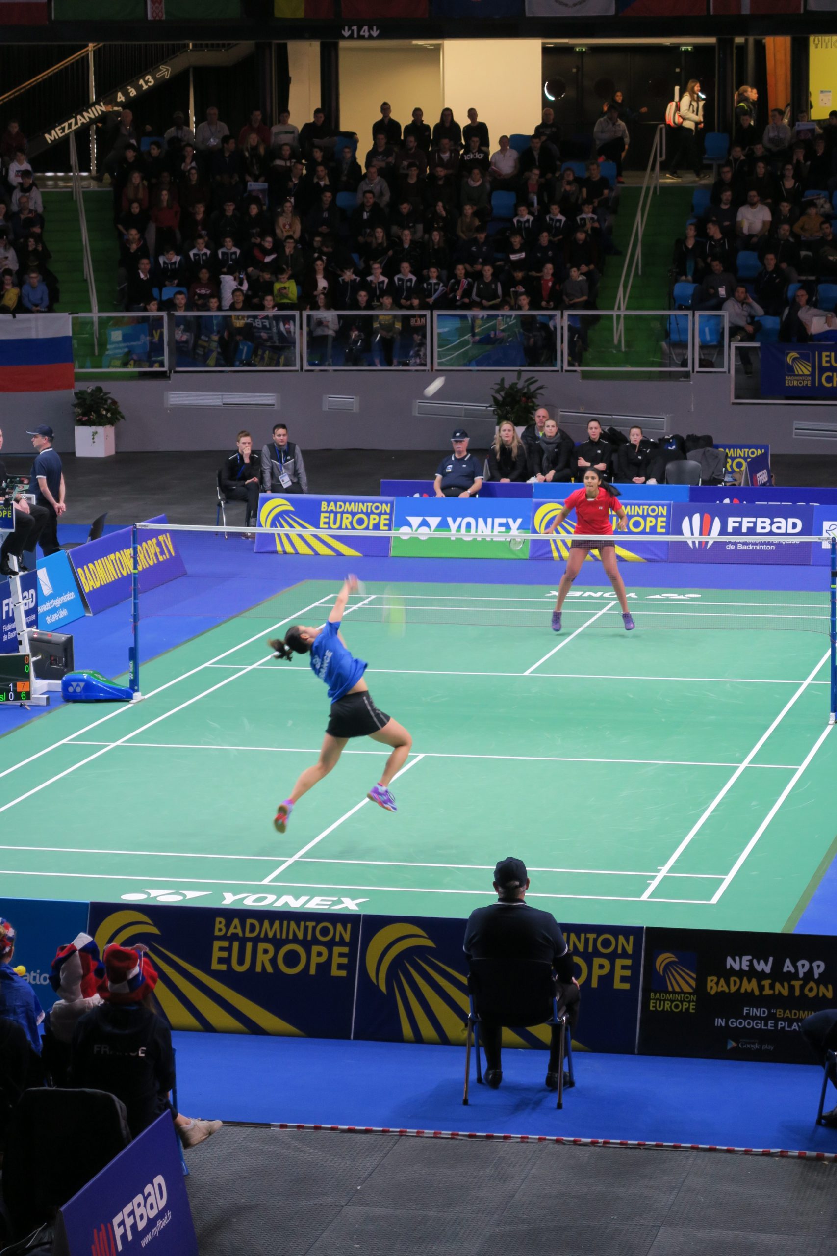 match de badminton