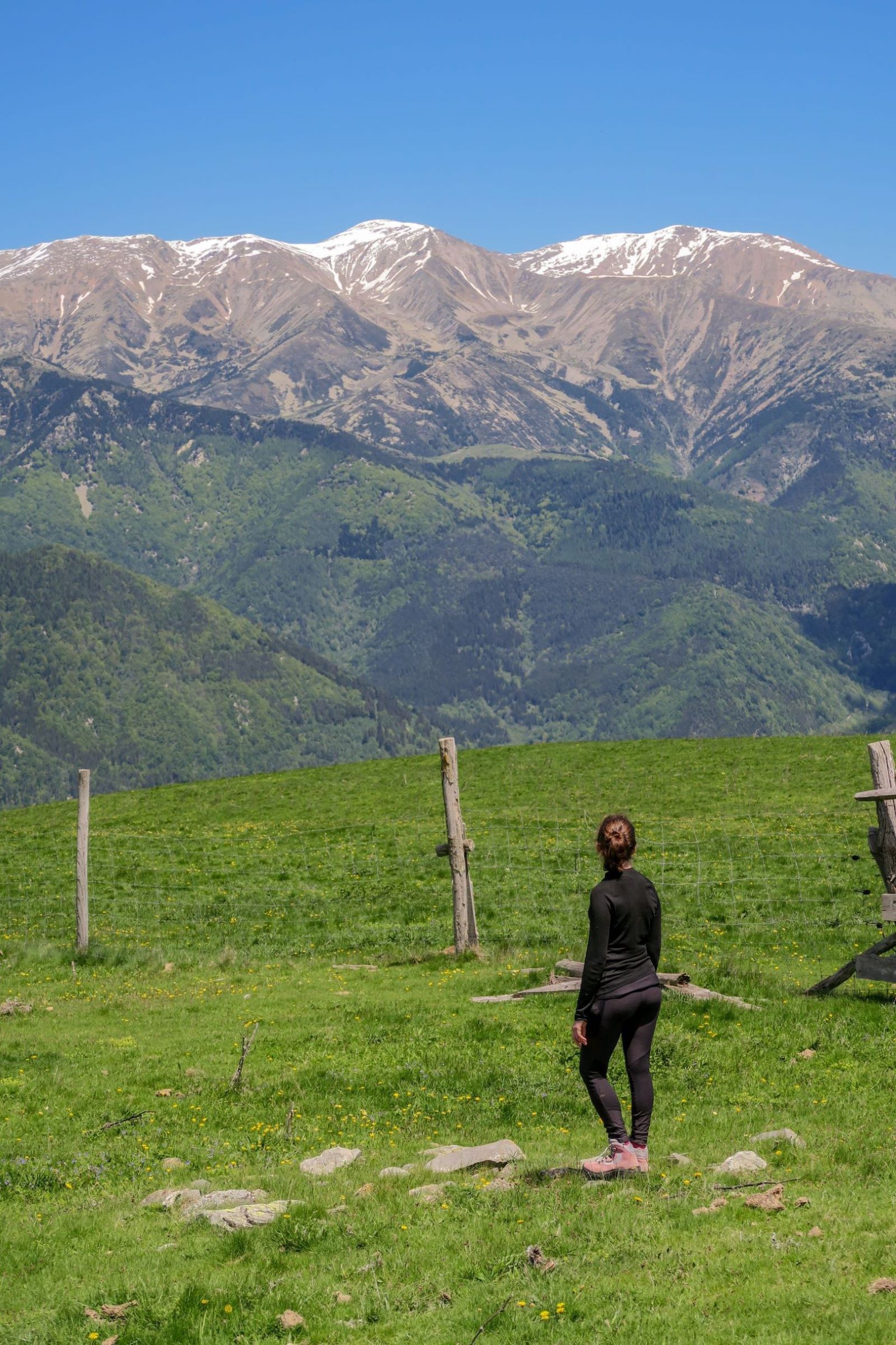 massif du canigou depuis la randonnée tour del mir