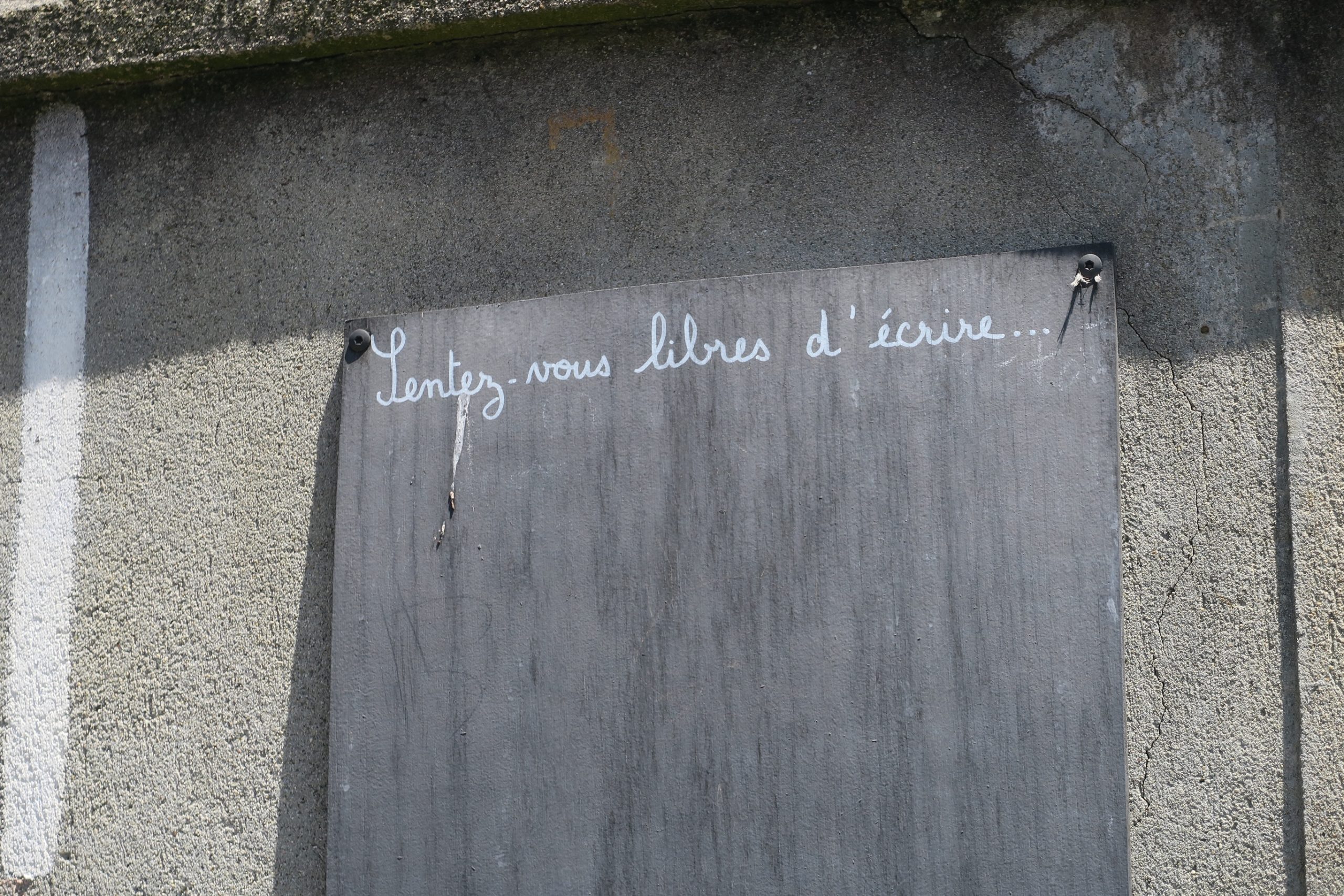 sentez vous libre d'écrire