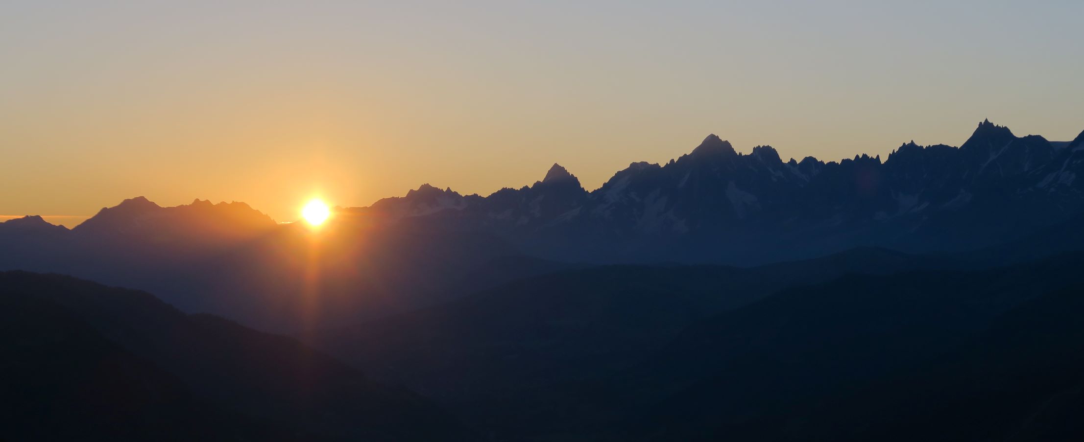 lever de soleil au pays d'albertville
