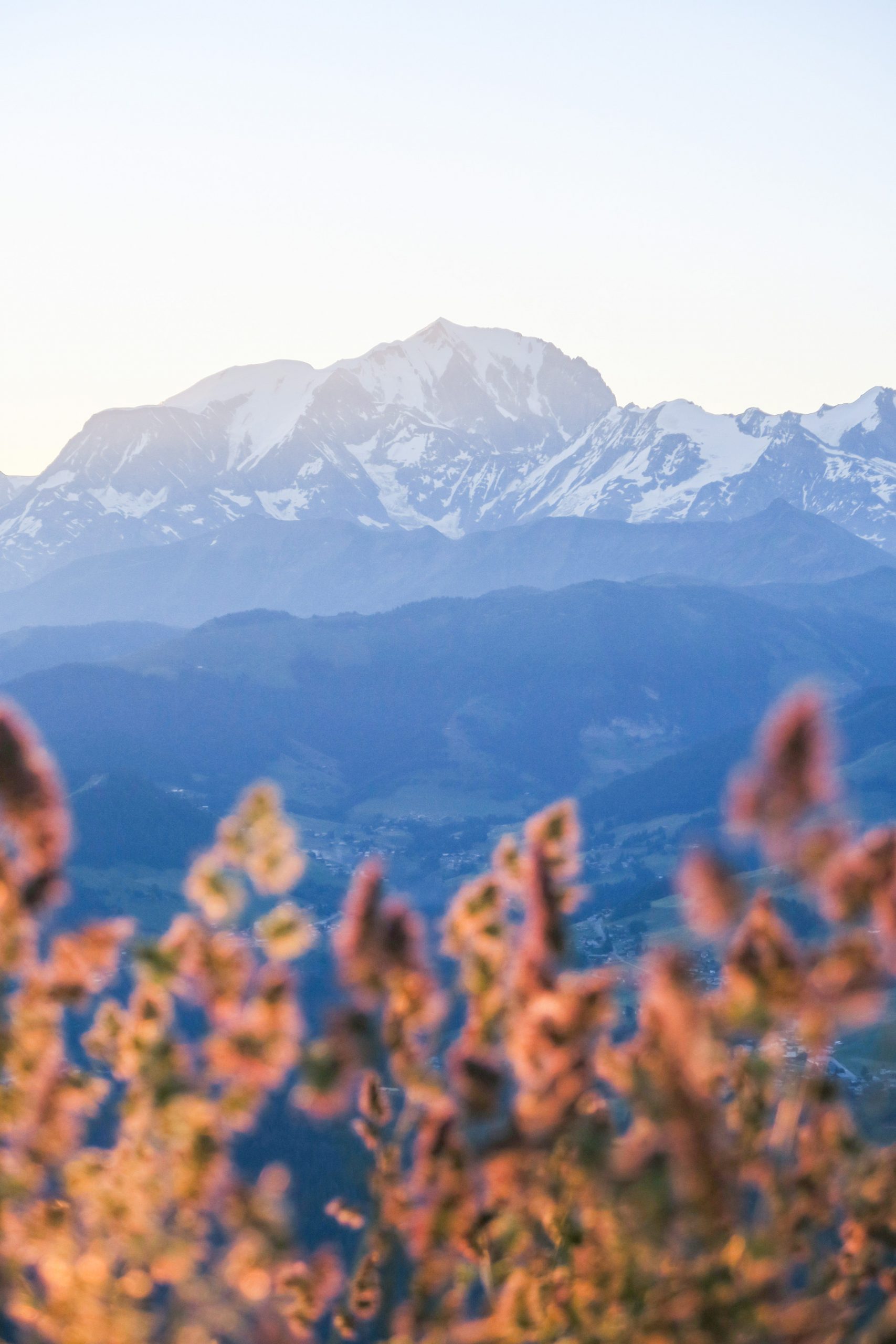 mont blanc depuis le pratz vechin pays d'albertville