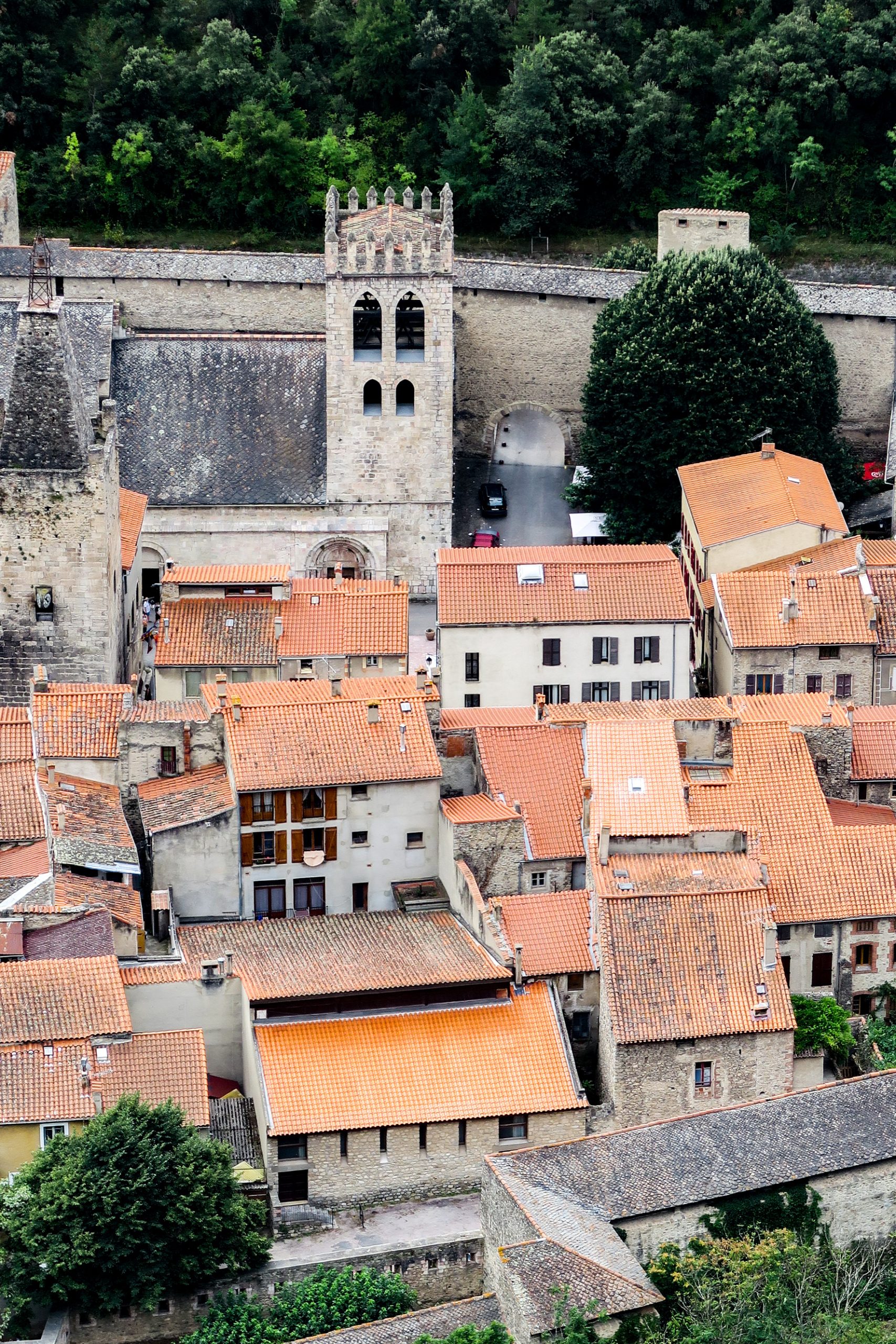 villefranche de conflent depuis le fort liberia