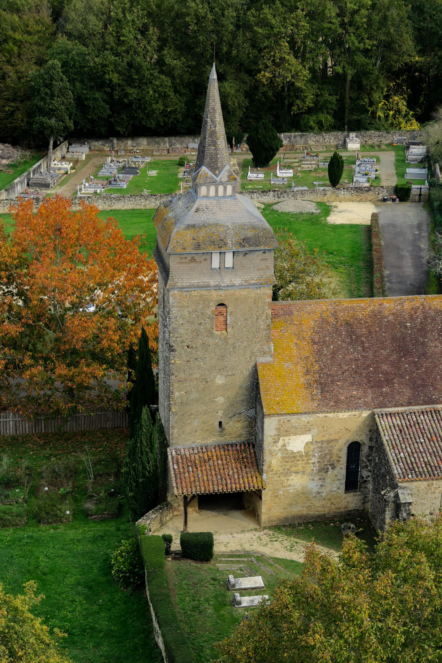vue depuis la tour de termes d'armagnac