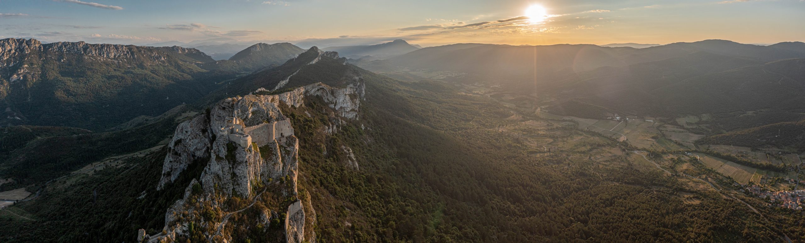Peyrepertuse Pano Chateau