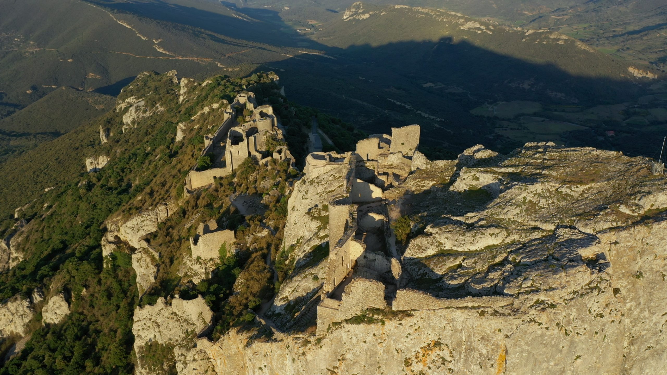 peyrepertuse coucher de soleil