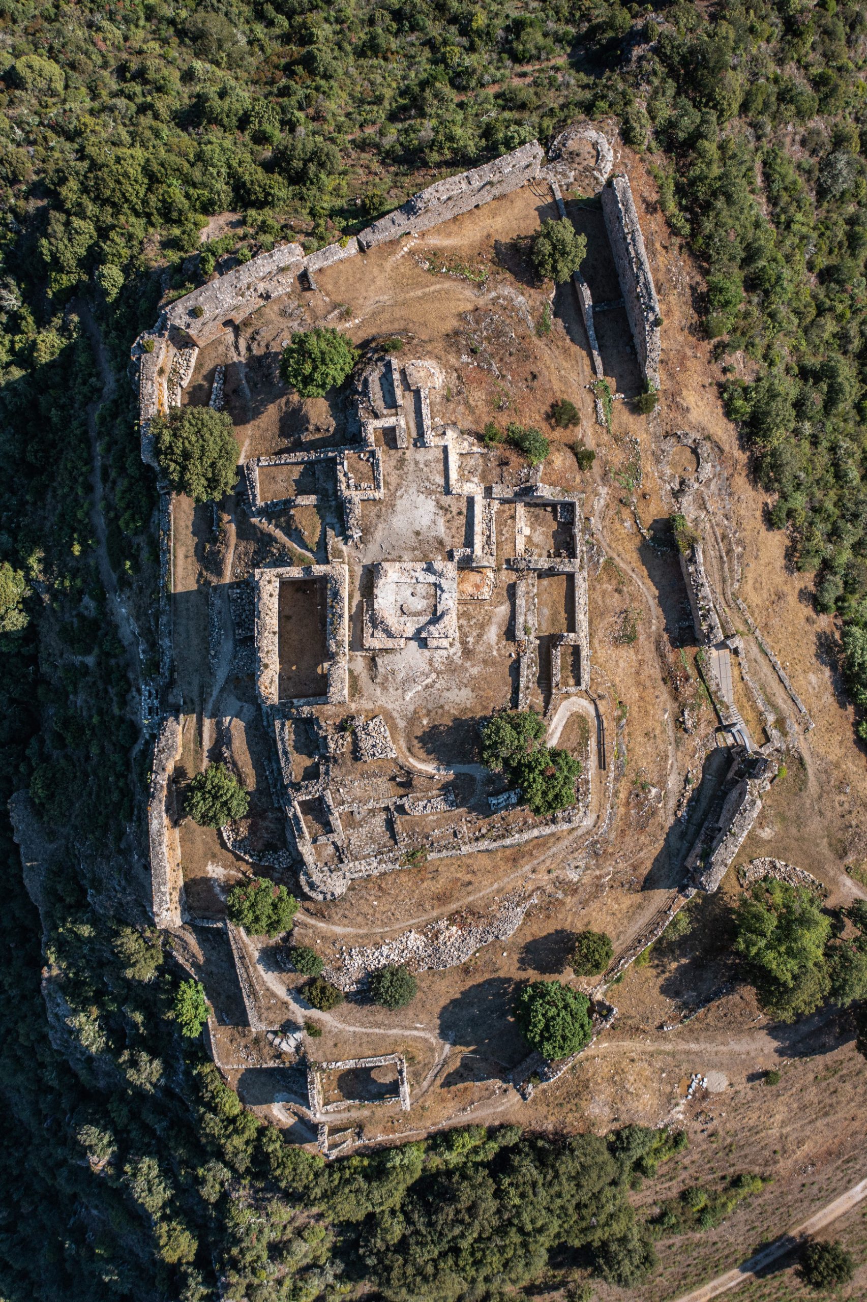 le château de termes vu du ciel