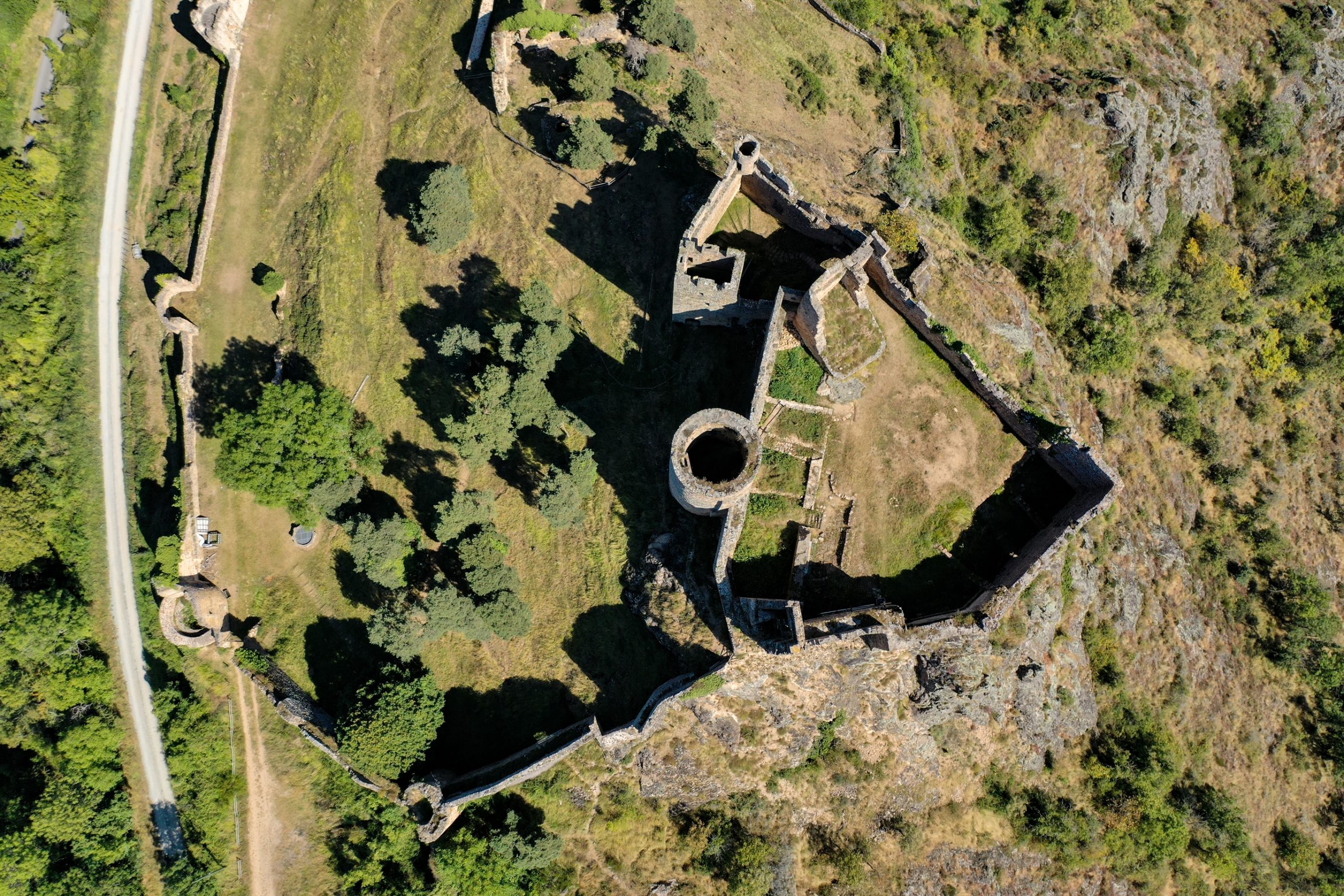 chateau de cousin vue en drone