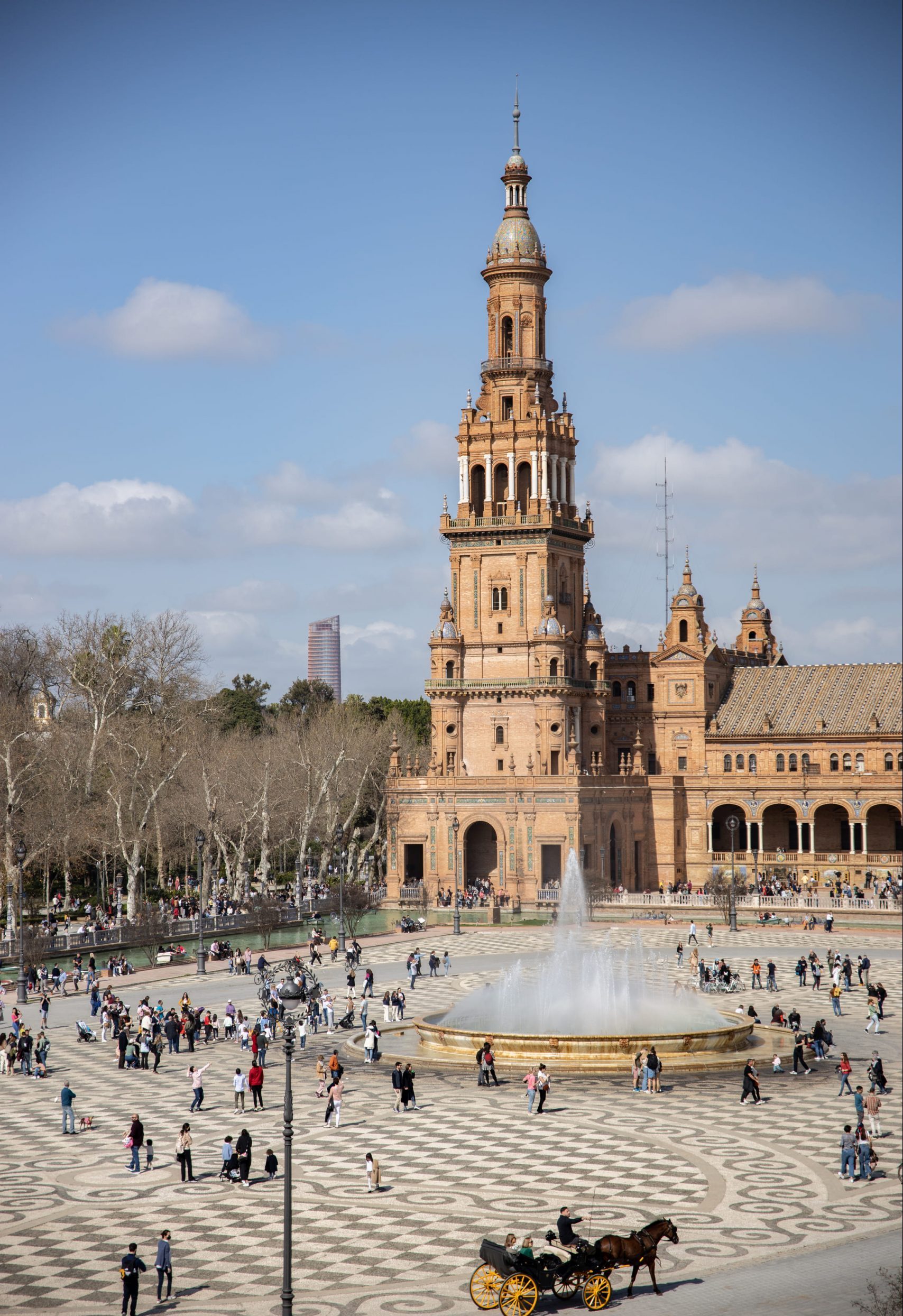 la place d'espagne UNESCO seville
