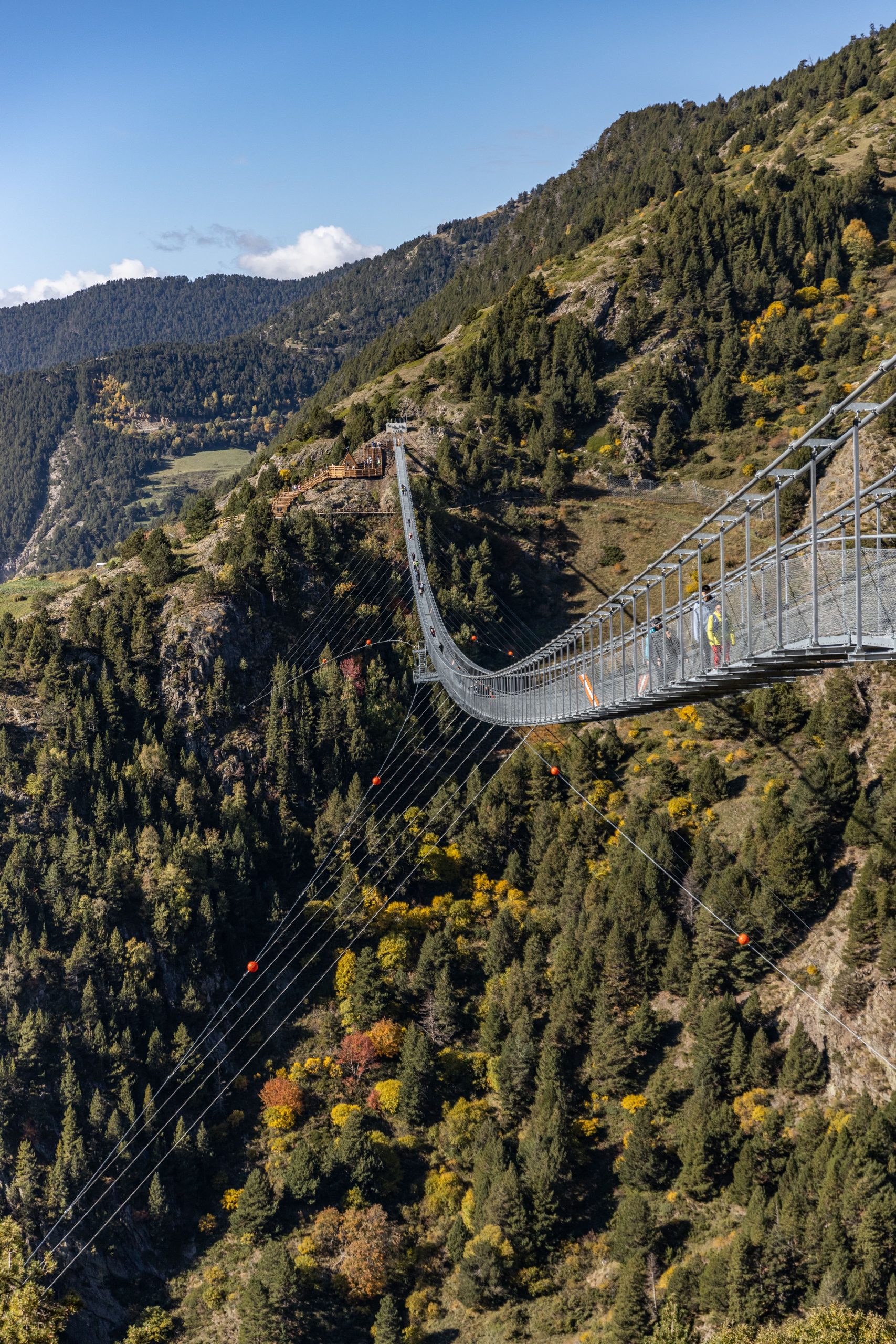 Le pont suspendu en Andorre
