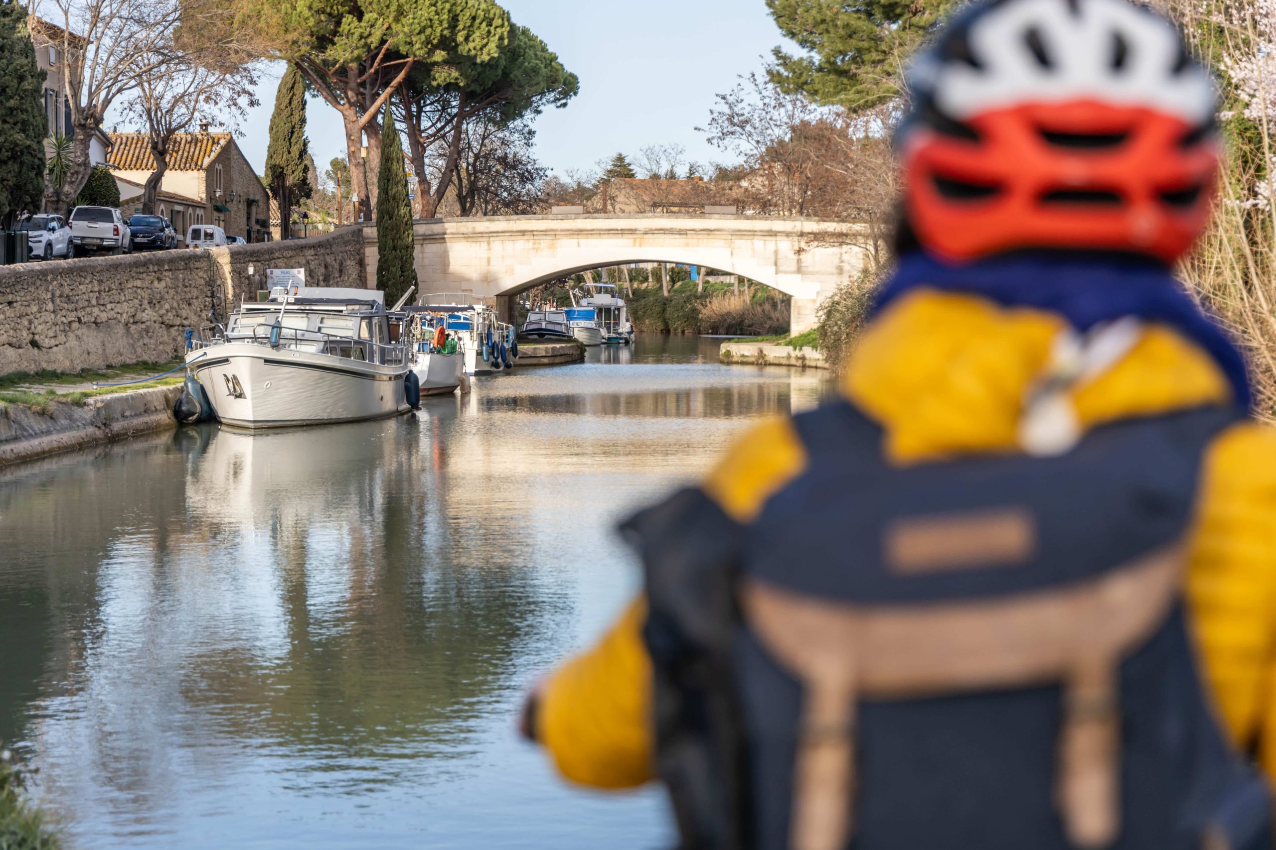 Poilhes canal du midi à vélo
