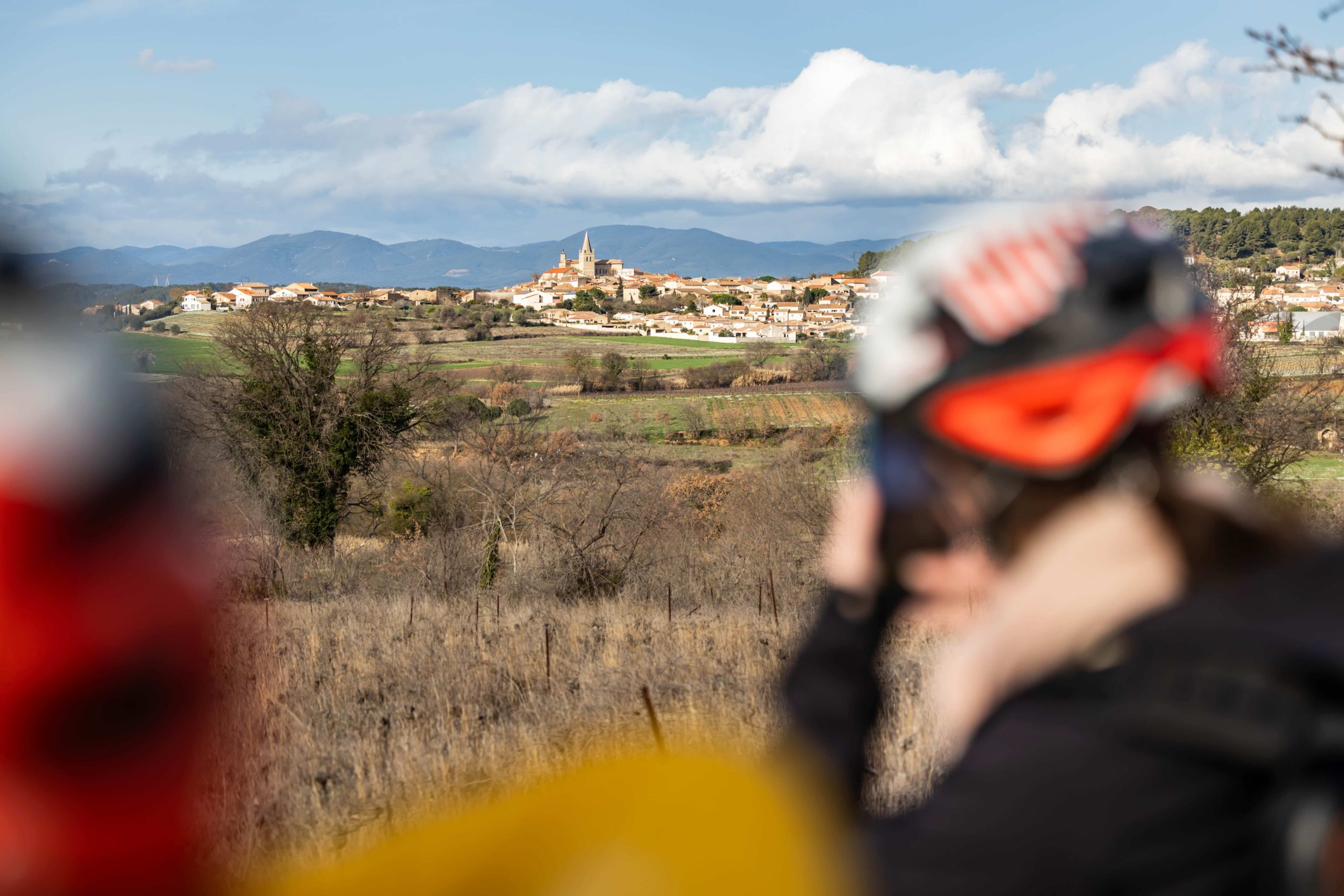 village de l'itinéraire vélo Hérault