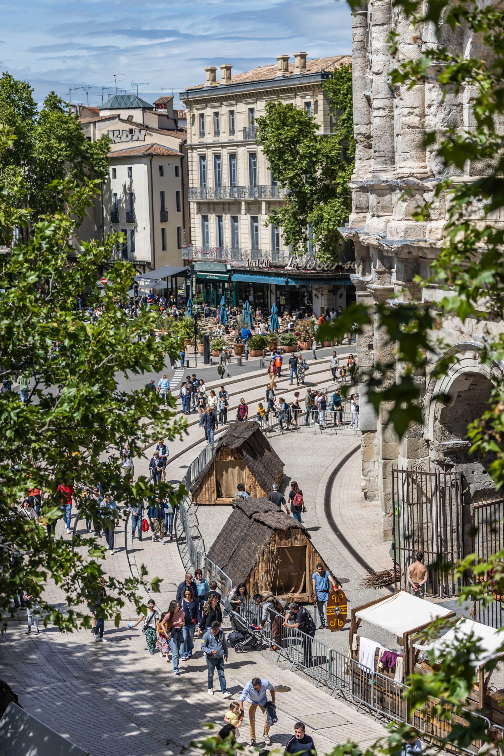 vue sur les arènes