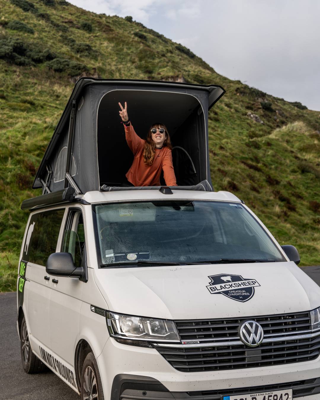 road trip black sheep van